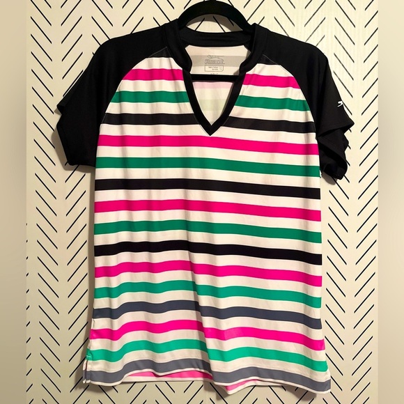 Slazenger Golf Striped Tee - Picture 1 of 9